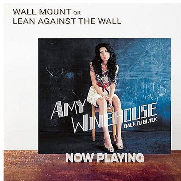 Now Playing Vinyl Record Stand Wall Mount holder display ivory white color - Picture 4 of 9